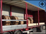 One of our coil-carrier trailers